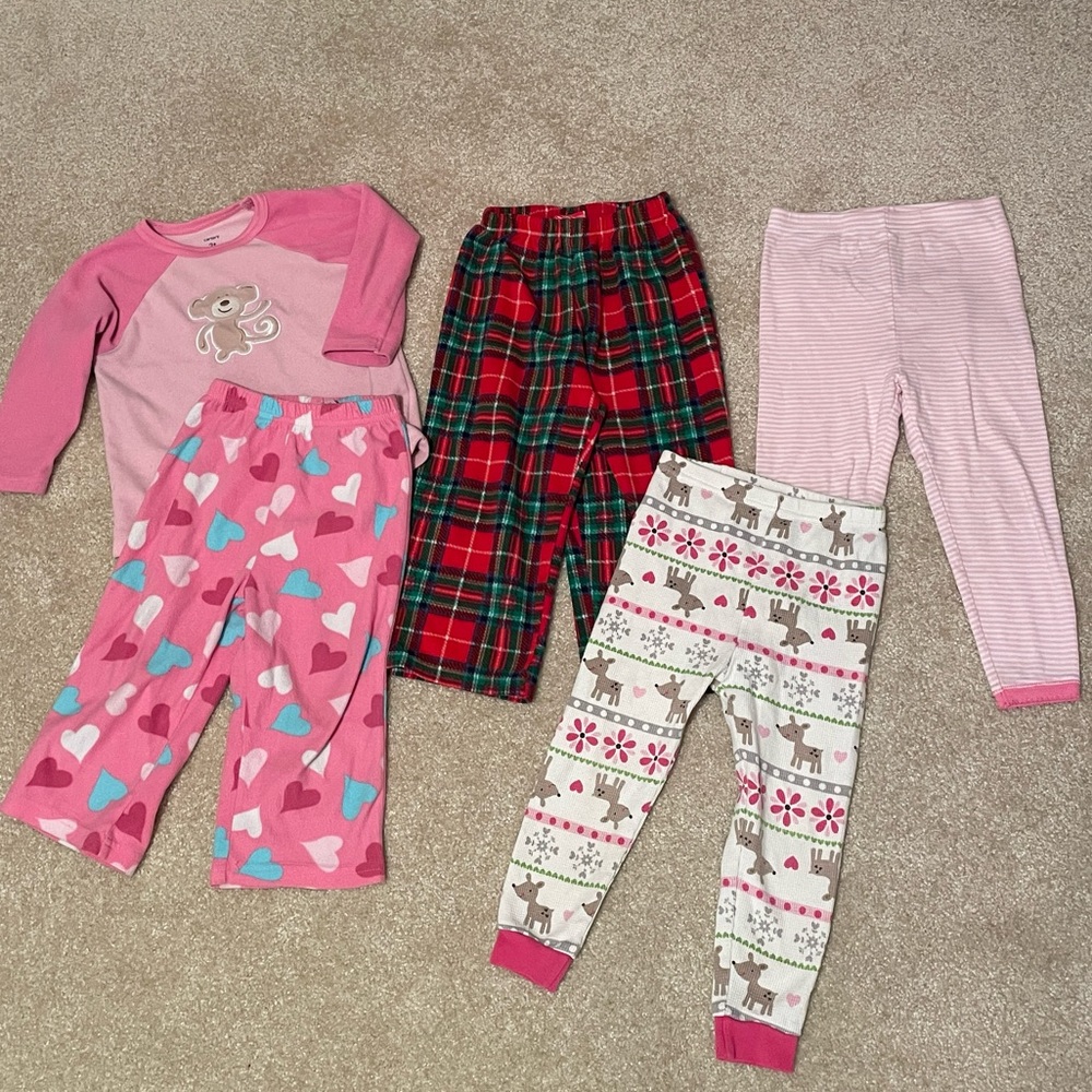 2T Toddler Girl Pajamas